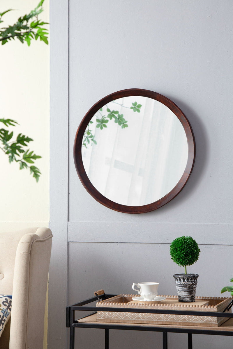 Transitional Decor Style Wall Mirror Decor With Frame For Bathroom by HouseOfZazla