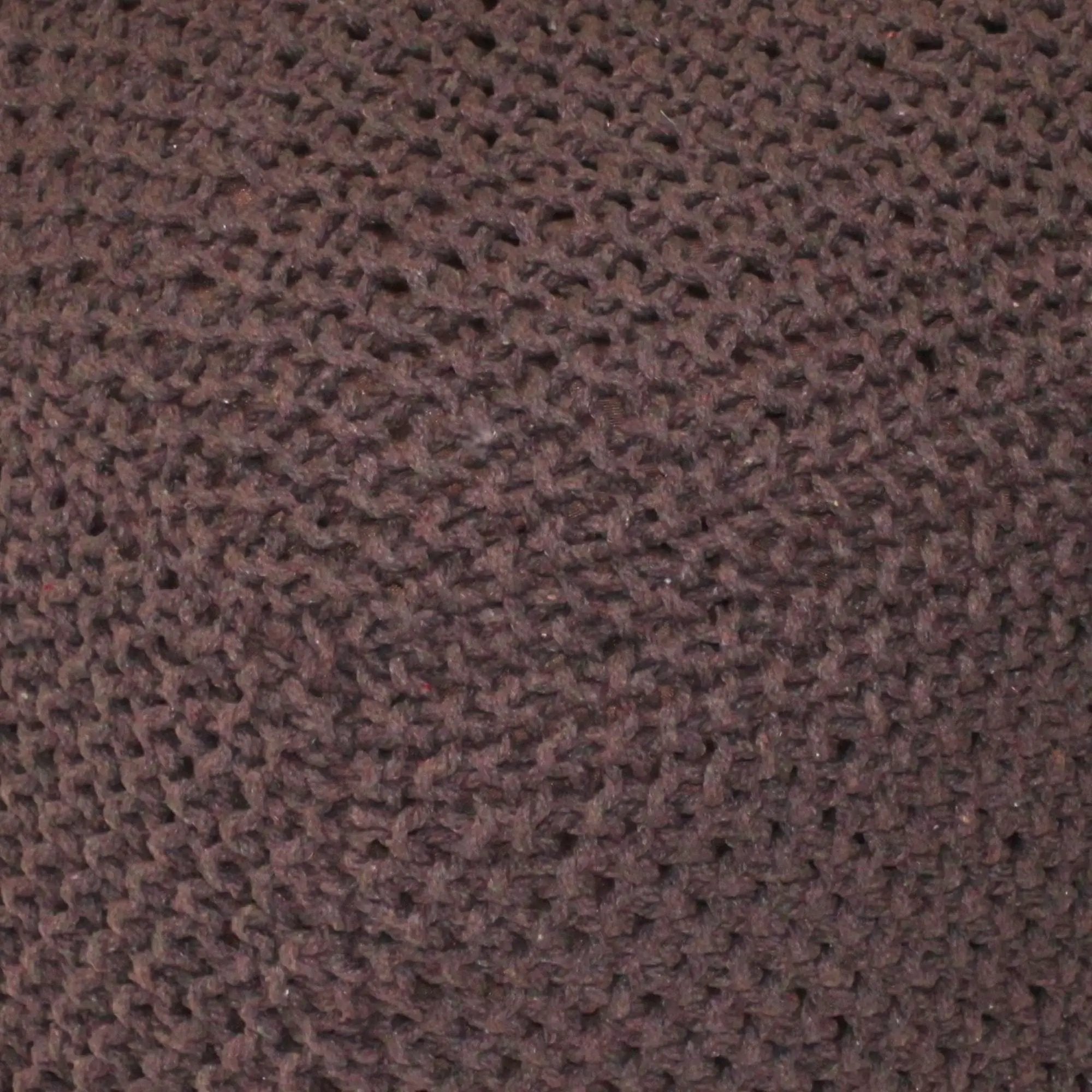 Semi Rounded Pouf Cable Knitted Perfect Seating by HouseOfZazla