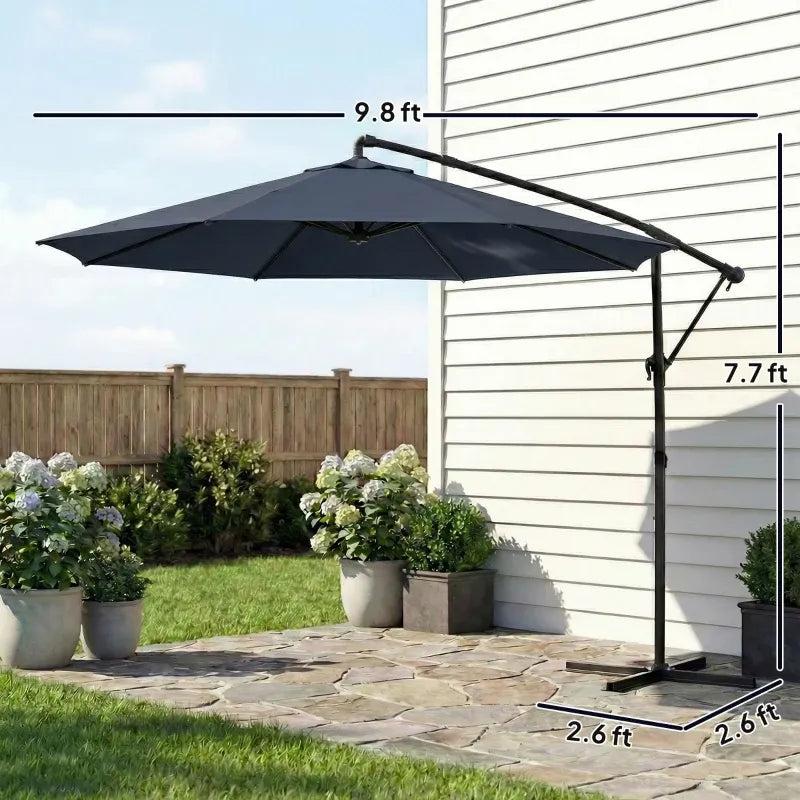 Outdoor Hanging Cantilever Umbrella by HouseOfZazla
