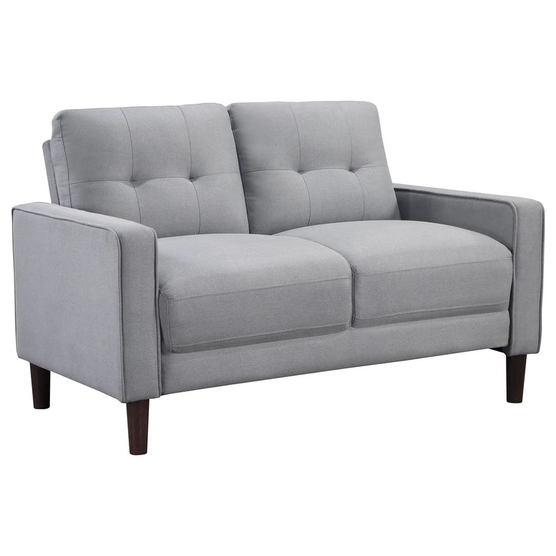 Bowen 3-piece Upholstered Track Arm Tufted Sofa Set Grey by Unique Piece Furniture