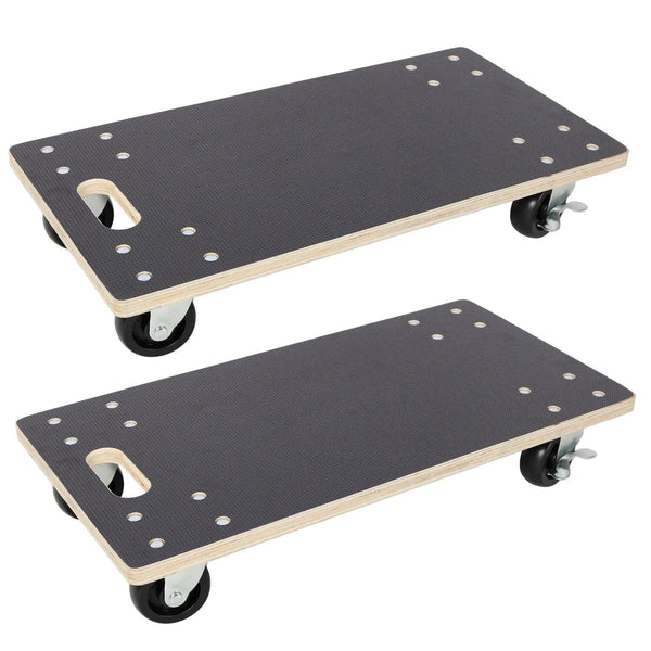 Furniture Moving Wooden Dolly with 4 PP Wheels (2 Pack)