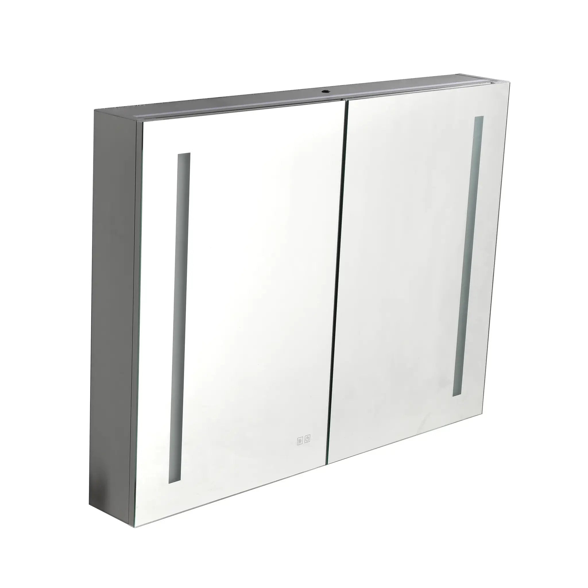 LED Large Rectangular Aluminum Alloy Surface Mount Medicine Cabinet by HouseOfZazla