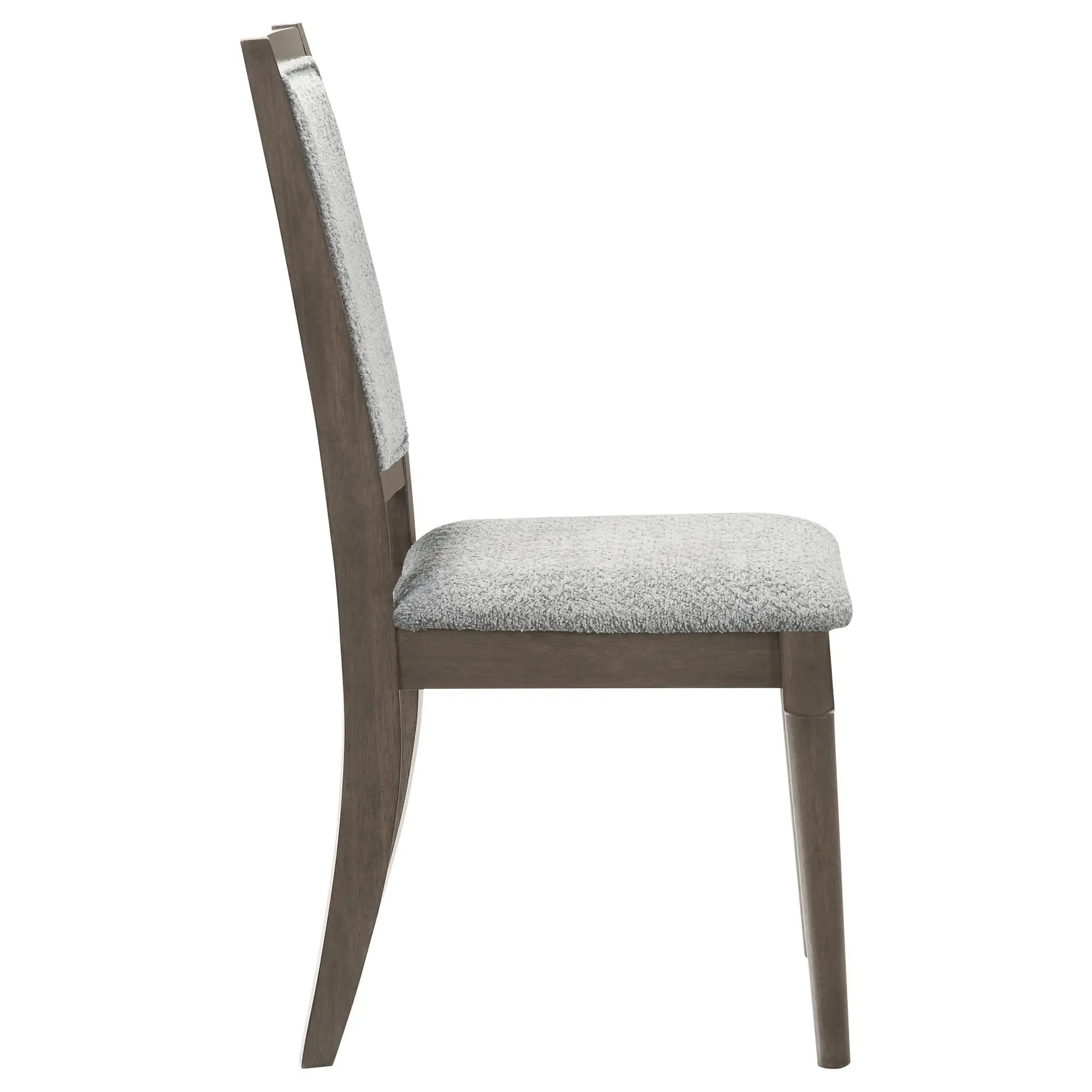 Perkins - Upholstered Dining Side Chair (Set of 2) - Dark Brown by HouseOfZazla
