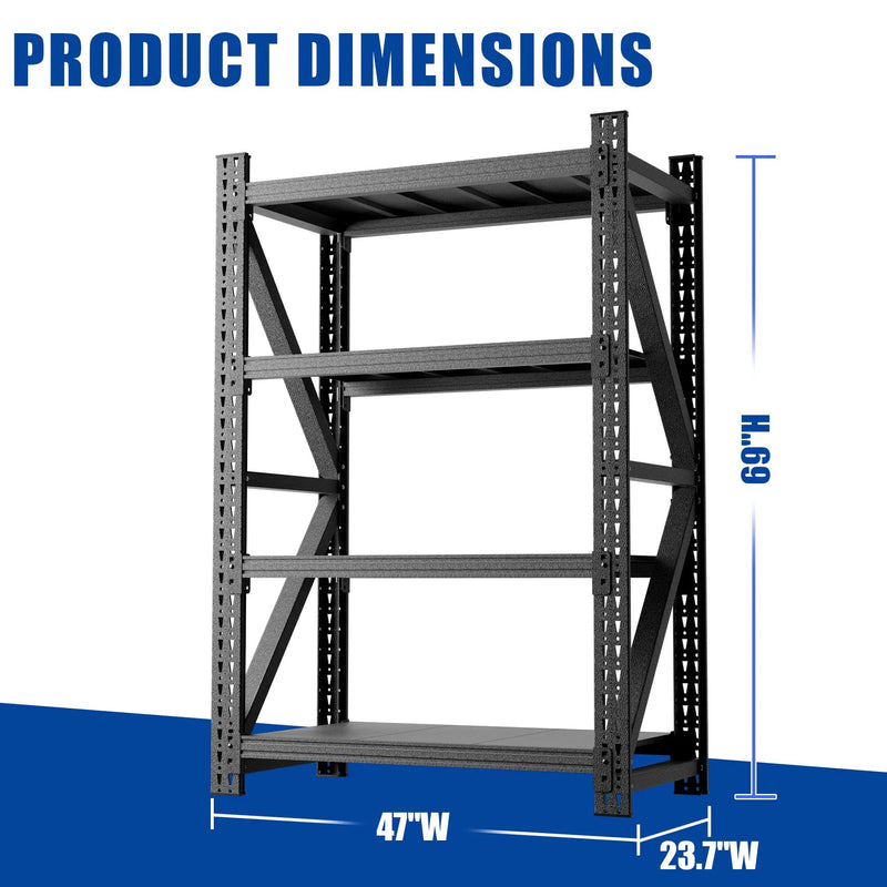 Heavy Duty Metal Adjustable Garage Shelves by HouseOfZazla