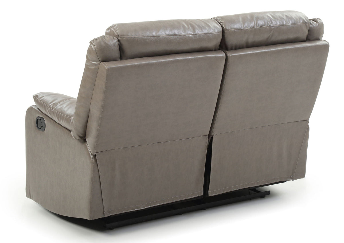 Reclining Loveseat with PU Upholstery - Black or Dark Gray, photo 3 of 11
