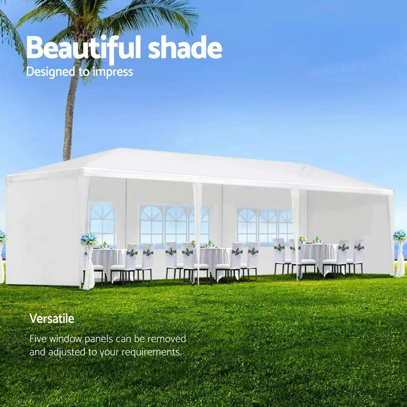 10X30' Wedding Party Canopy Tent Outdoor Gazebo With Removable Sidewalls by HouseOfZazla