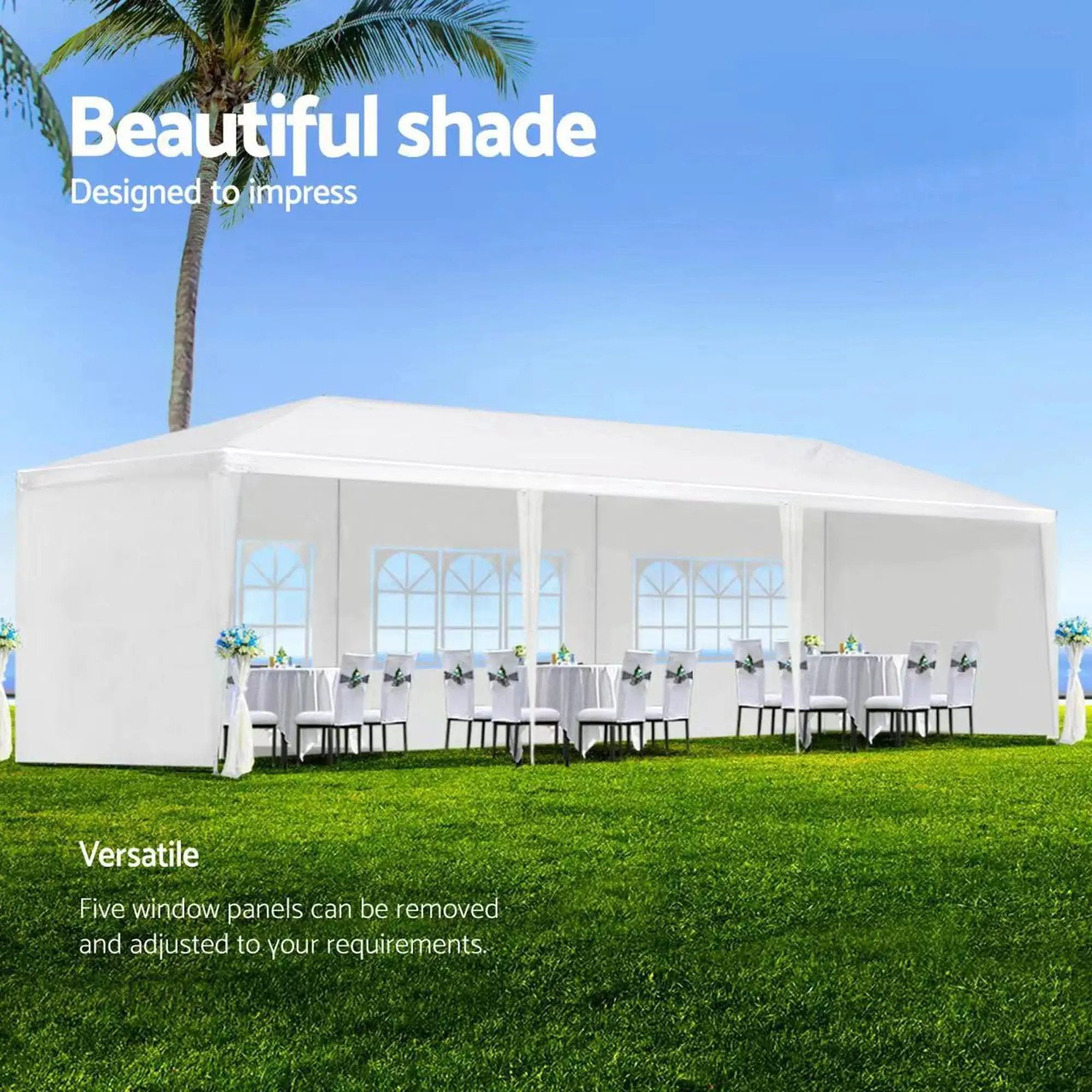 10X30' Wedding Party Canopy Tent Outdoor Gazebo With Removable Sidewalls by Unique Piece Furniture