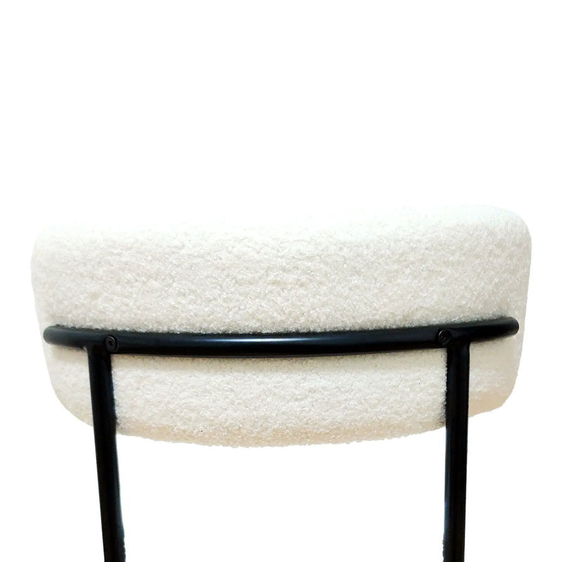 Mid-Century Modern Dining Chair With Curved Backrest