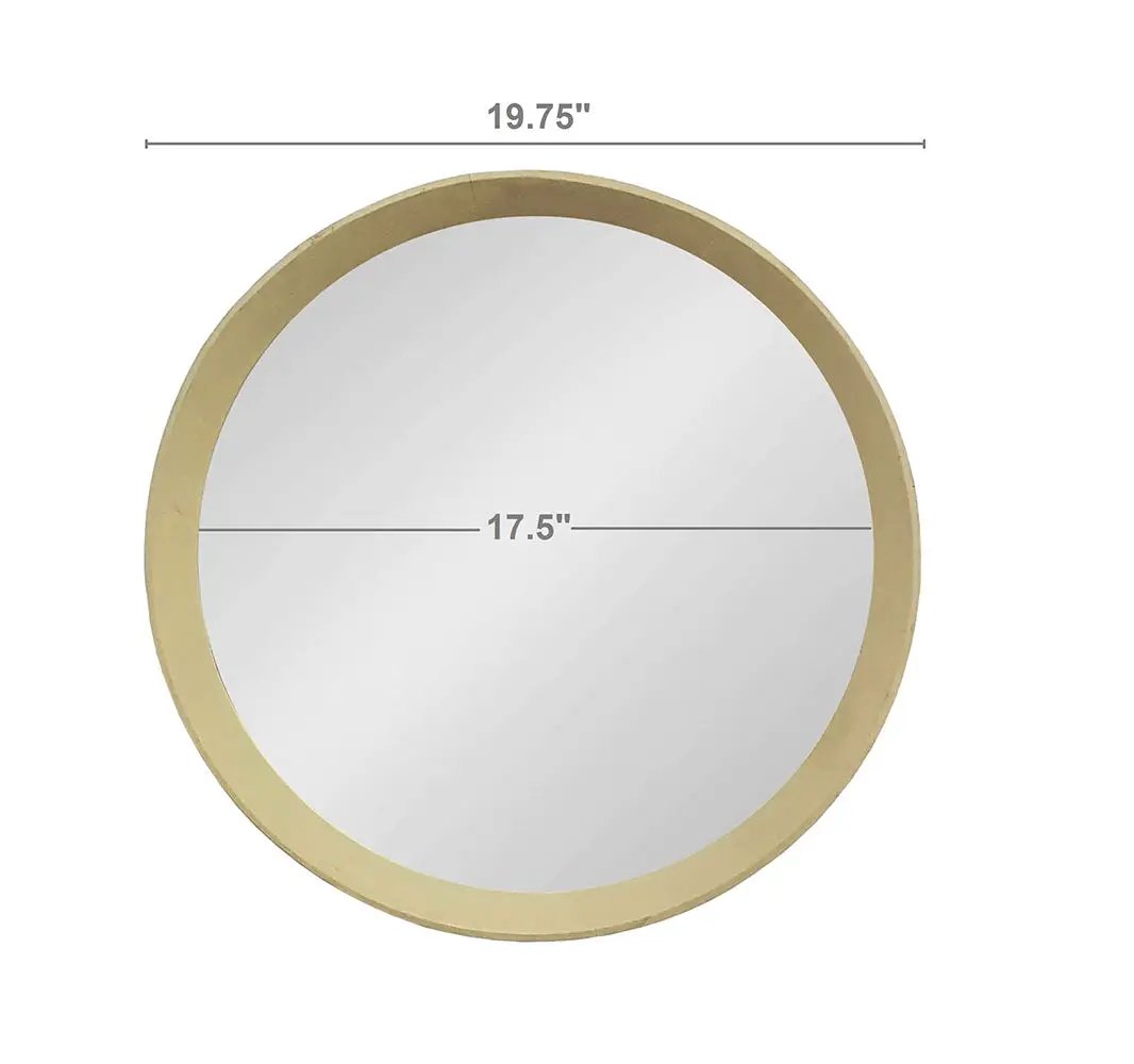 Transitional Decor Style Wall Mirror Decor With Frame For Bathroom by HouseOfZazla
