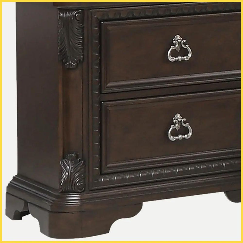 Traditional 5 Drawer Chest - Mahogany by HouseOfZazla