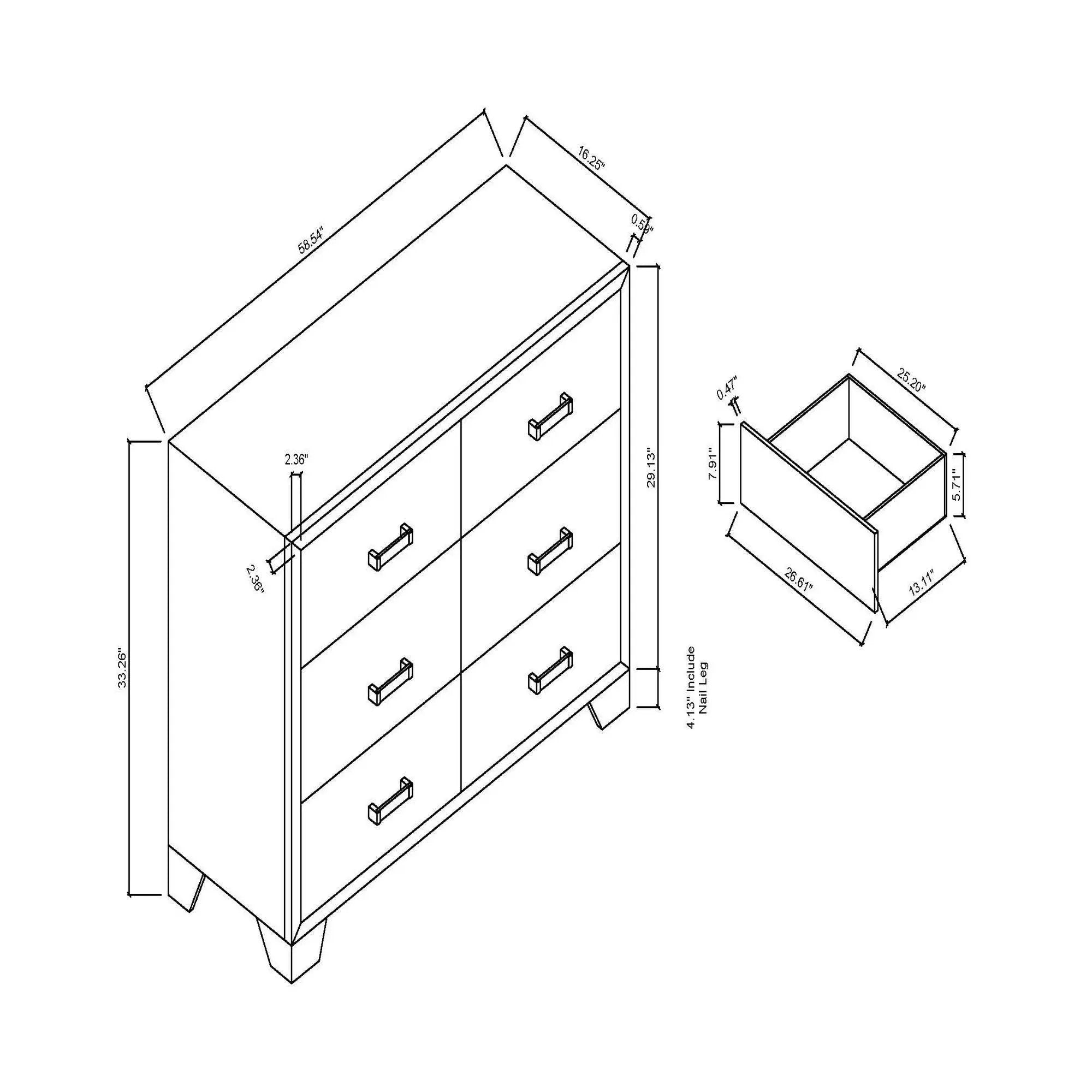 Omoda - Dresser - White by HouseOfZazla