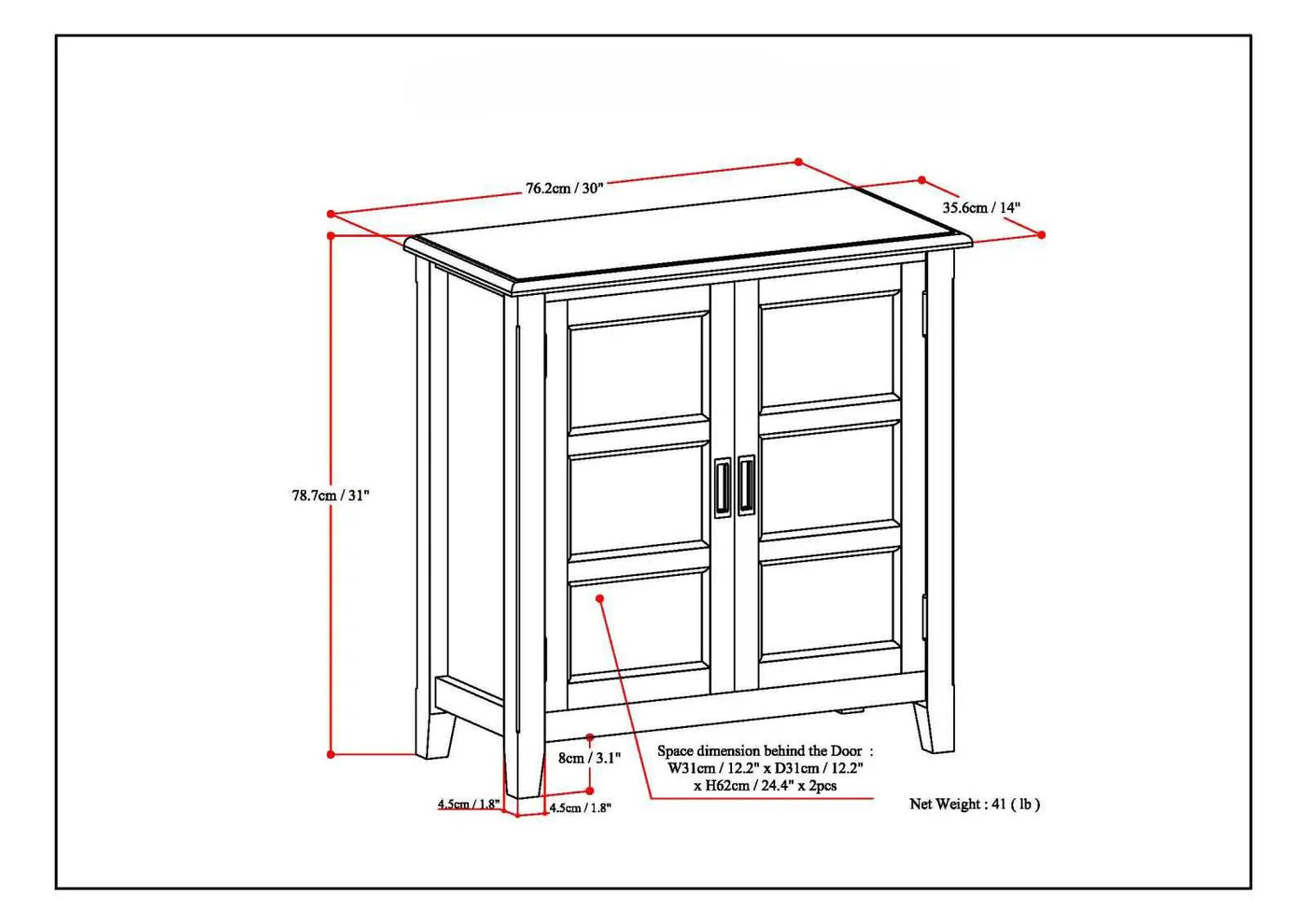 Burlington - Handcrafted Low Storage Cabinet by HouseOfZazla