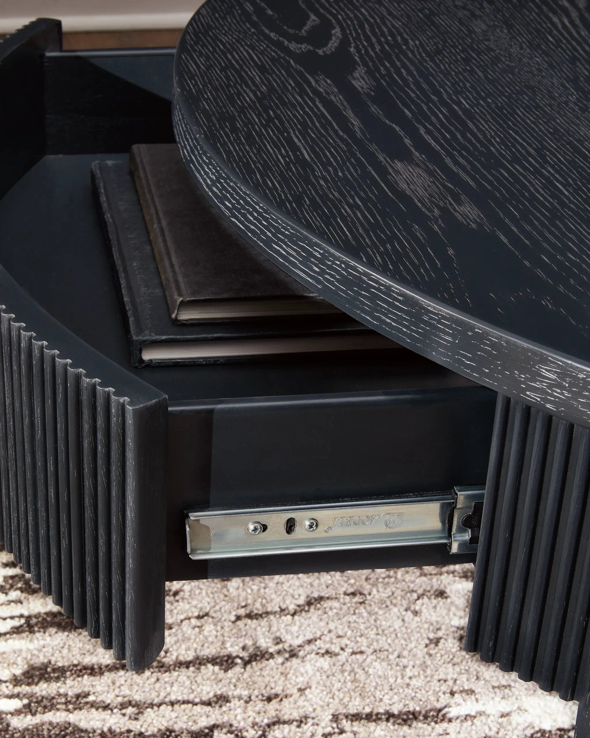 Marstream - Round Cocktail Table - Black by Unique Piece Furniture
