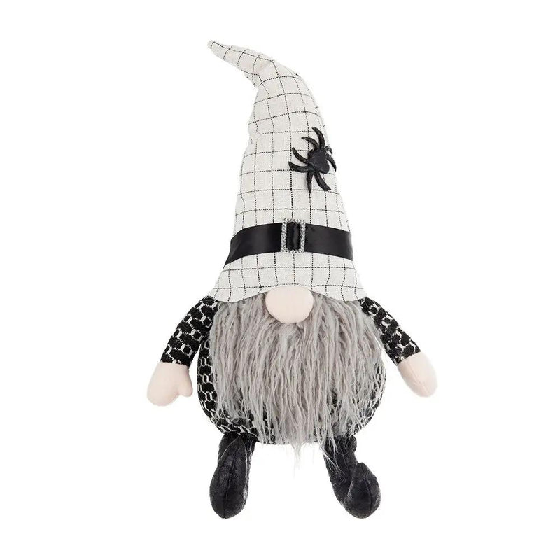 Sitting Gnome With Hat Spider, For Halloween Decor by Unique Piece Furniture