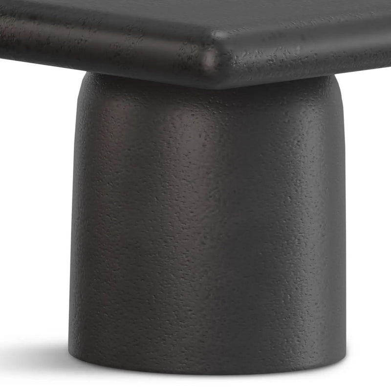 Zachary - 2 Piece Set Cast Aluminum Coffee Table - Black by HouseOfZazla