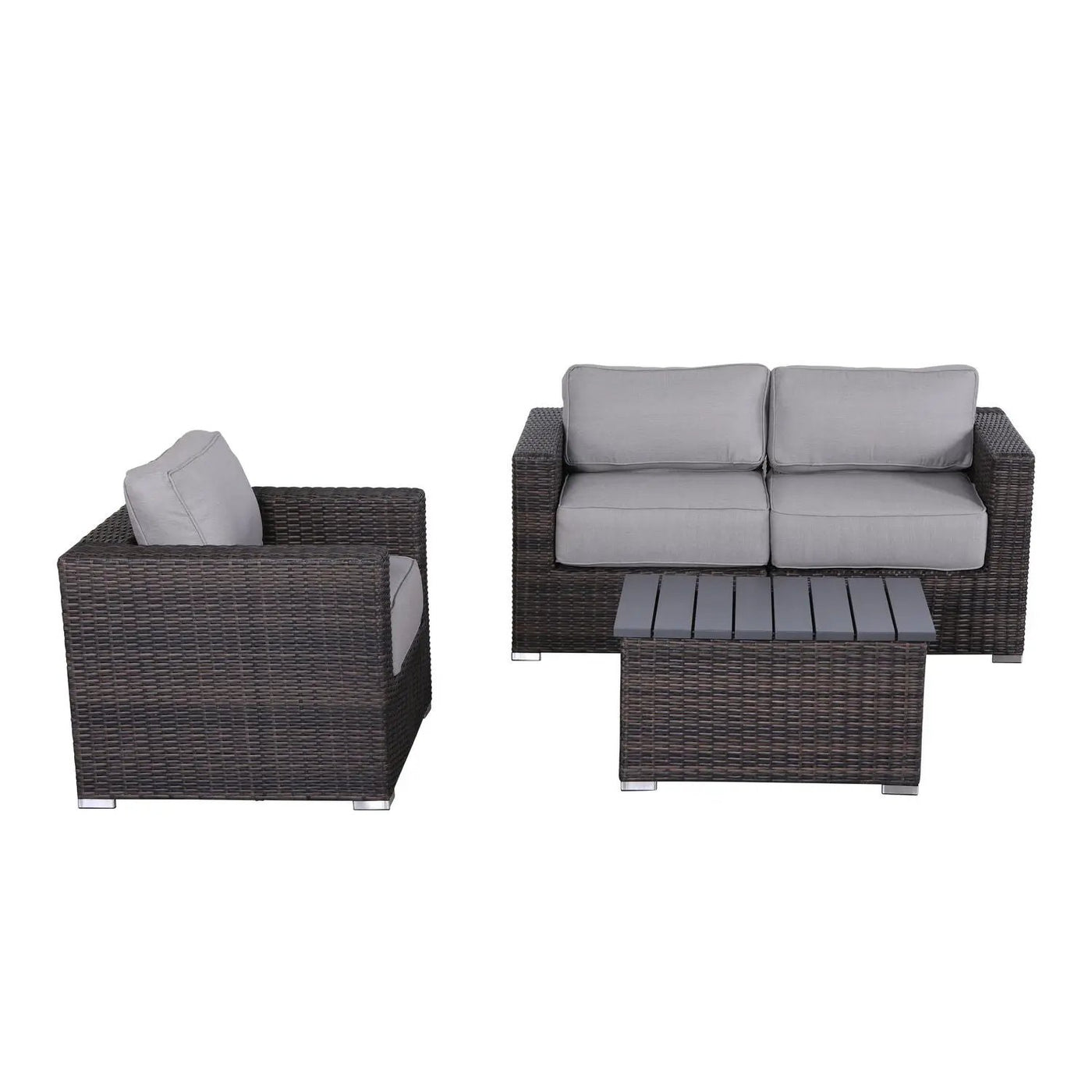 Stylish Sofa Seating Group With Cushions Perfect For Outdoor Gatherings by HouseOfZazla