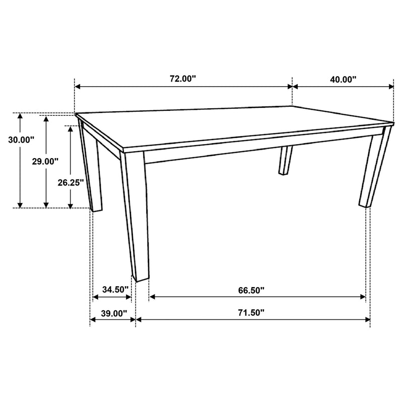 Prager - Rectangular Dining Table - Brown by HouseOfZazla