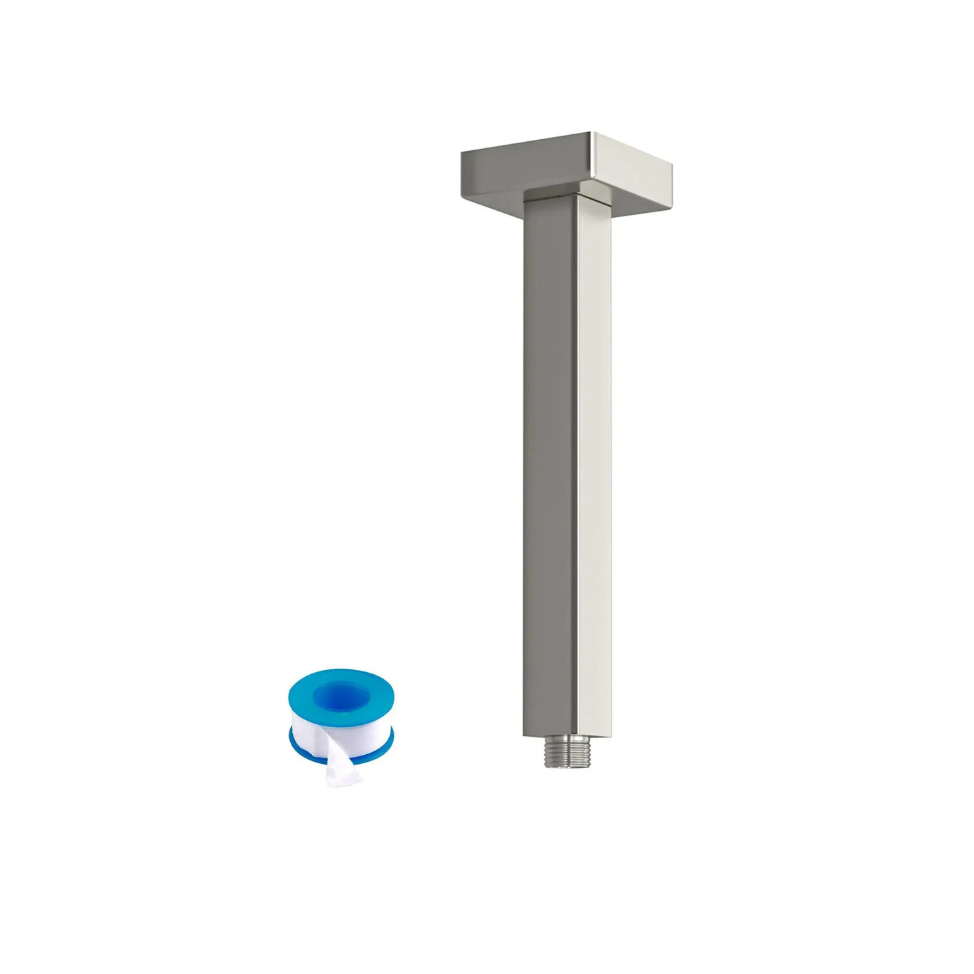 Premium 8" Ceiling Mounted Shower Arm With Flange by HouseOfZazla