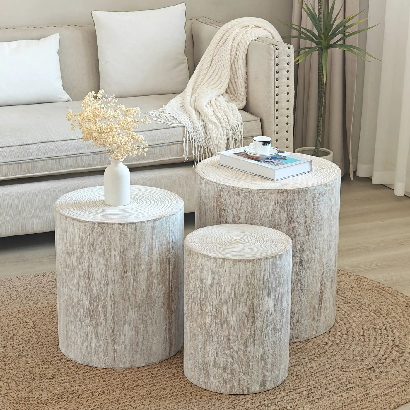 Cylinder Nesting Tables (Set of 3) by HouseOfZazla