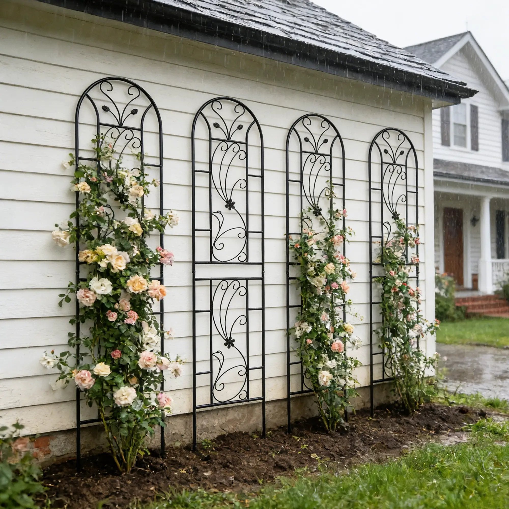 4 Pack Metal Garden Trellis by HouseOfZazla
