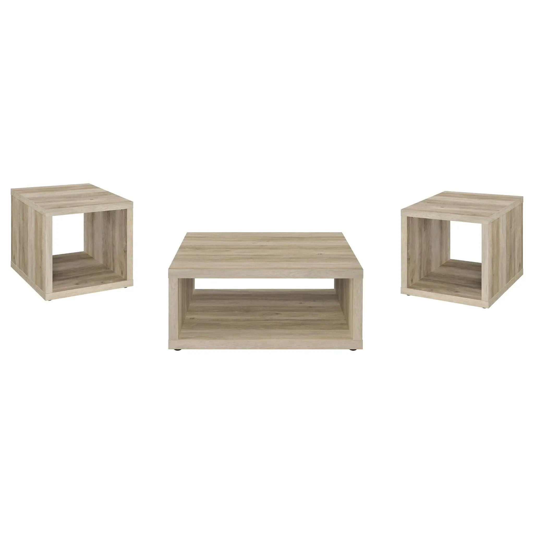 Frisco 3-piece Coffee and End Table Set Distressed Pine by Unique Piece Furniture