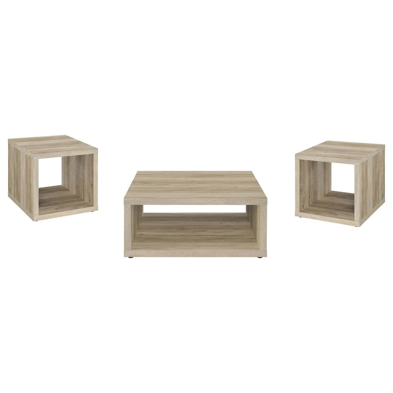 Frisco 3-piece Coffee and End Table Set Distressed Pine by Unique Piece Furniture