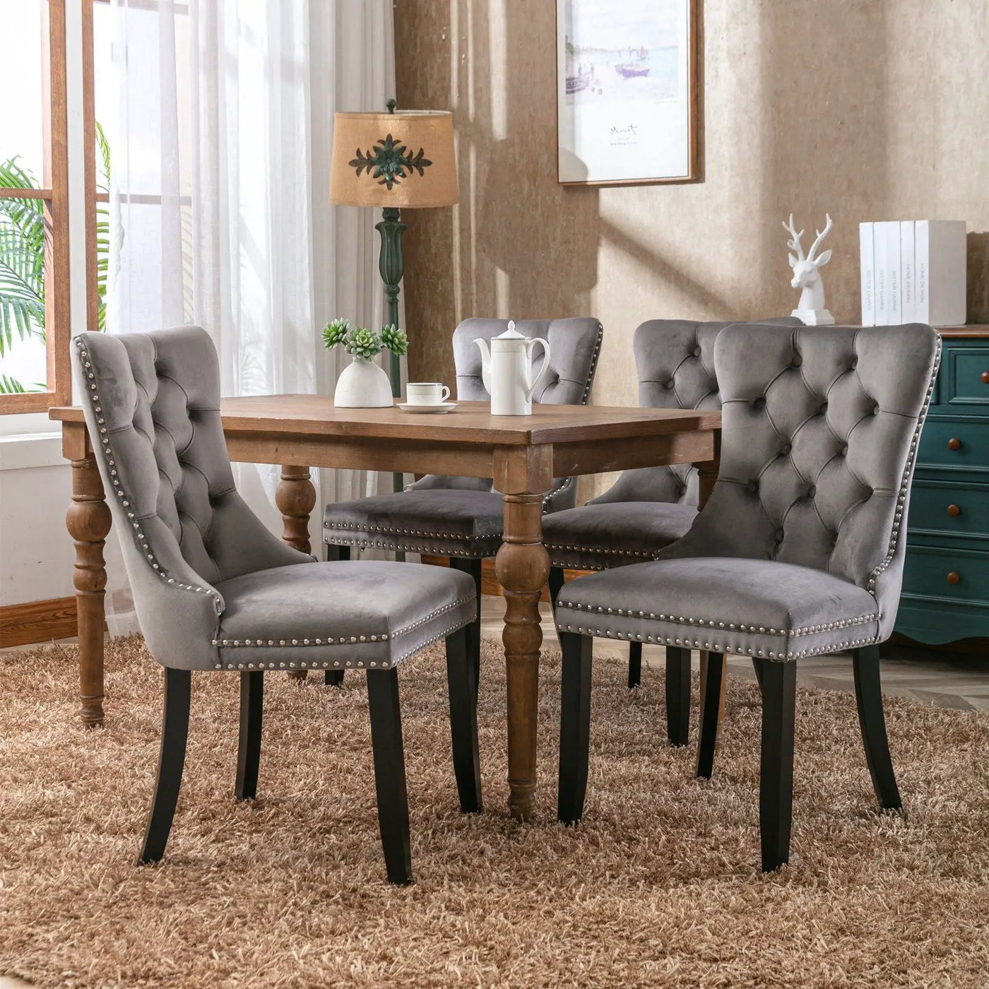 Nikki - High-End Tufted Dining Chair (Set of 2) by HouseOfZazla