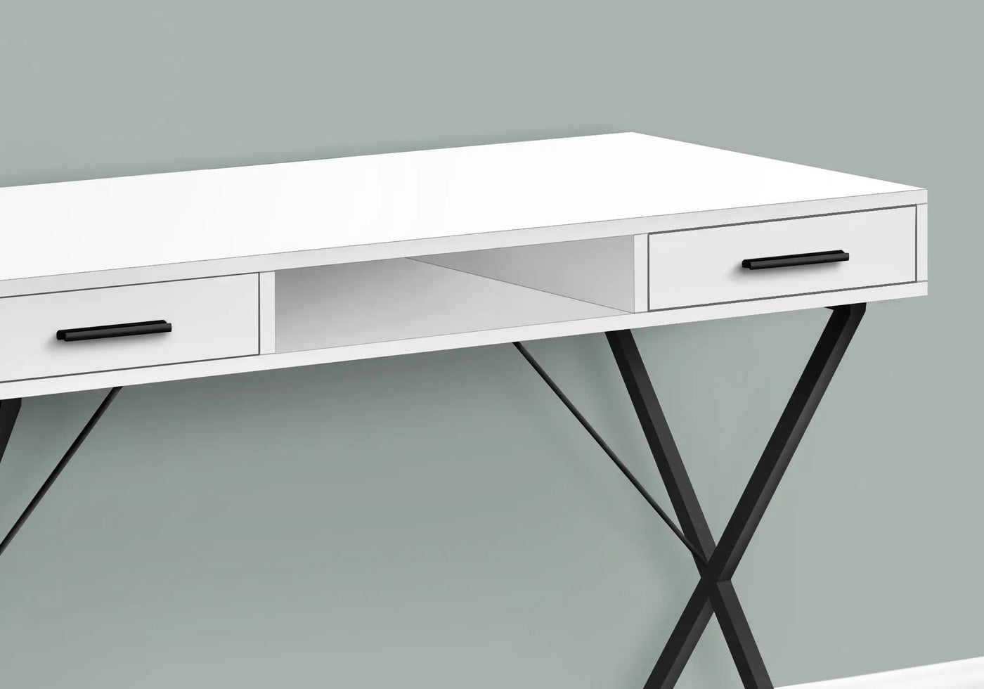 Computer Desk, Home Office, Laptop, Left / Right Set-Up, Storage Drawers, Work, Contemporary, Modern by Unique Piece Furniture