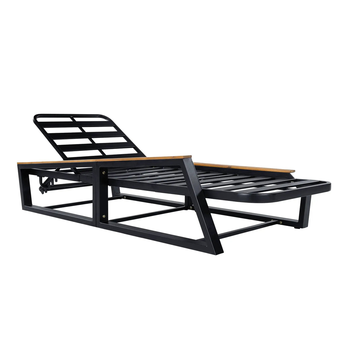 5-Piece Outdoor Chaise Lounge Set, 2 Adjustable Recliners by HouseOfZazla