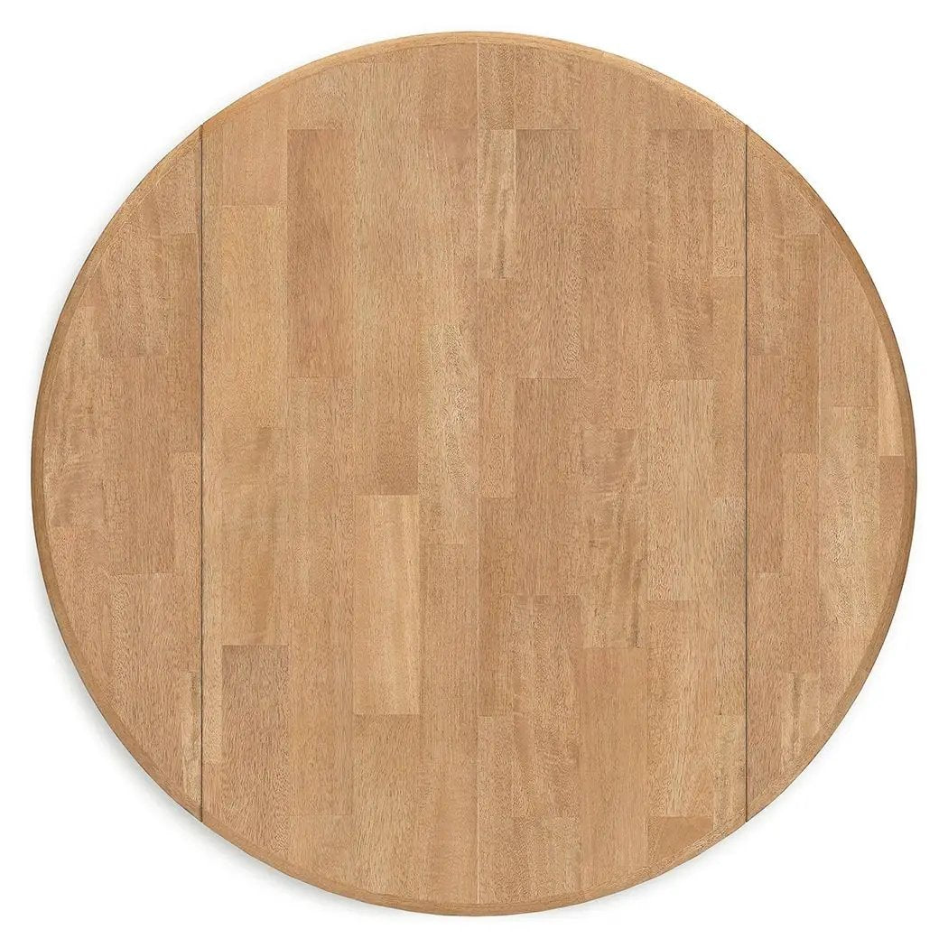 Gesthaven - Round Dining Room Drop Leaf Table by Unique Piece Furniture
