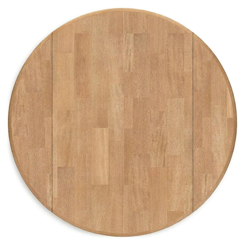 Gesthaven - Round Dining Room Drop Leaf Table by Unique Piece Furniture