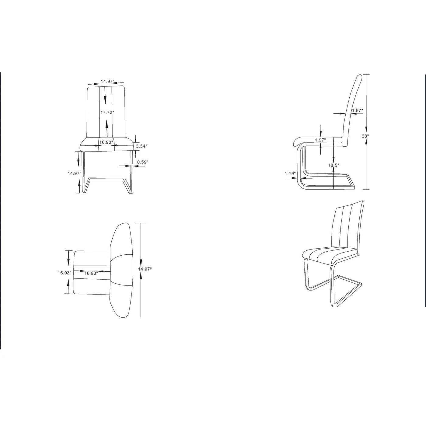 Altis - Dining Chair (Set of 4) by HouseOfZazla