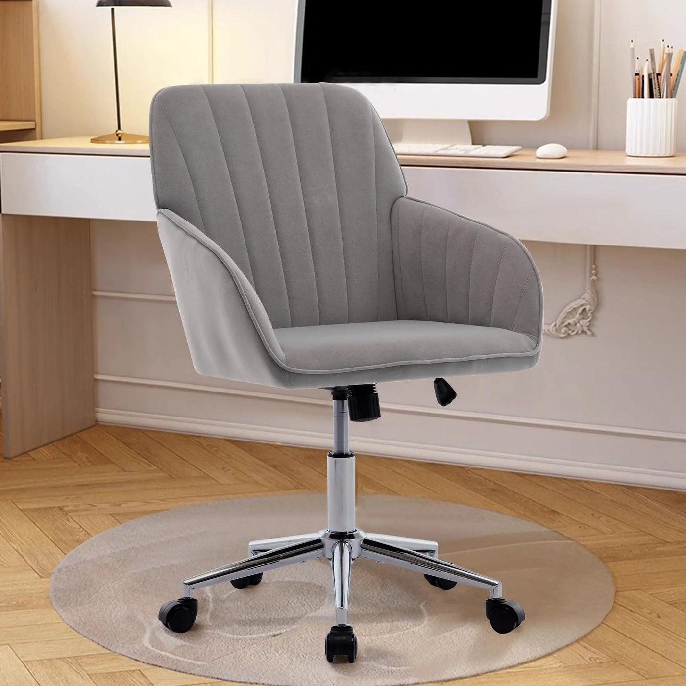 Adjustable Ergonomic Office Chair, Swivel Backrest Seat by HouseOfZazla