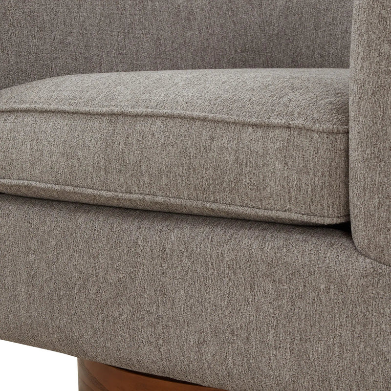 Miramar - Swivel Barrel Chair With Wooden Base by HouseOfZazla