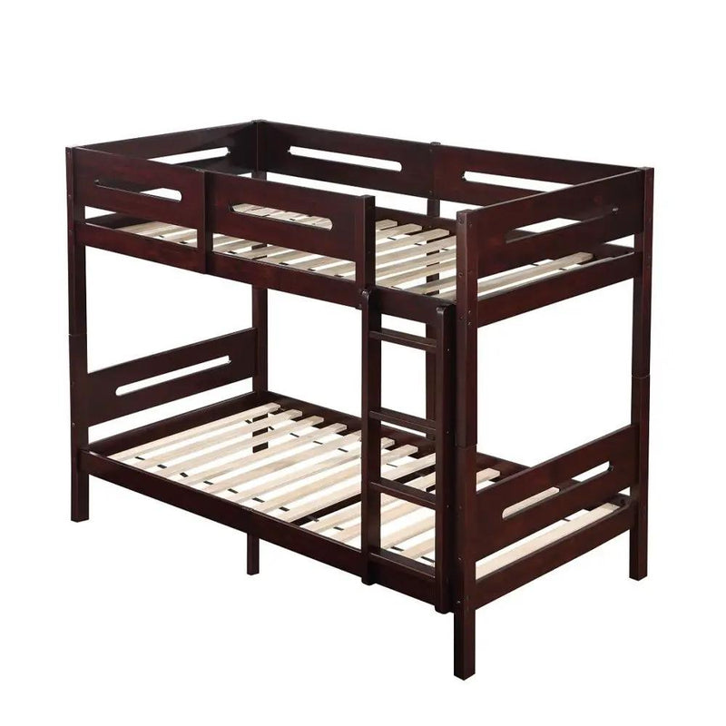 Nissa - Twin Over Twin Bunk Bed - Espresso by Unique Piece Furniture