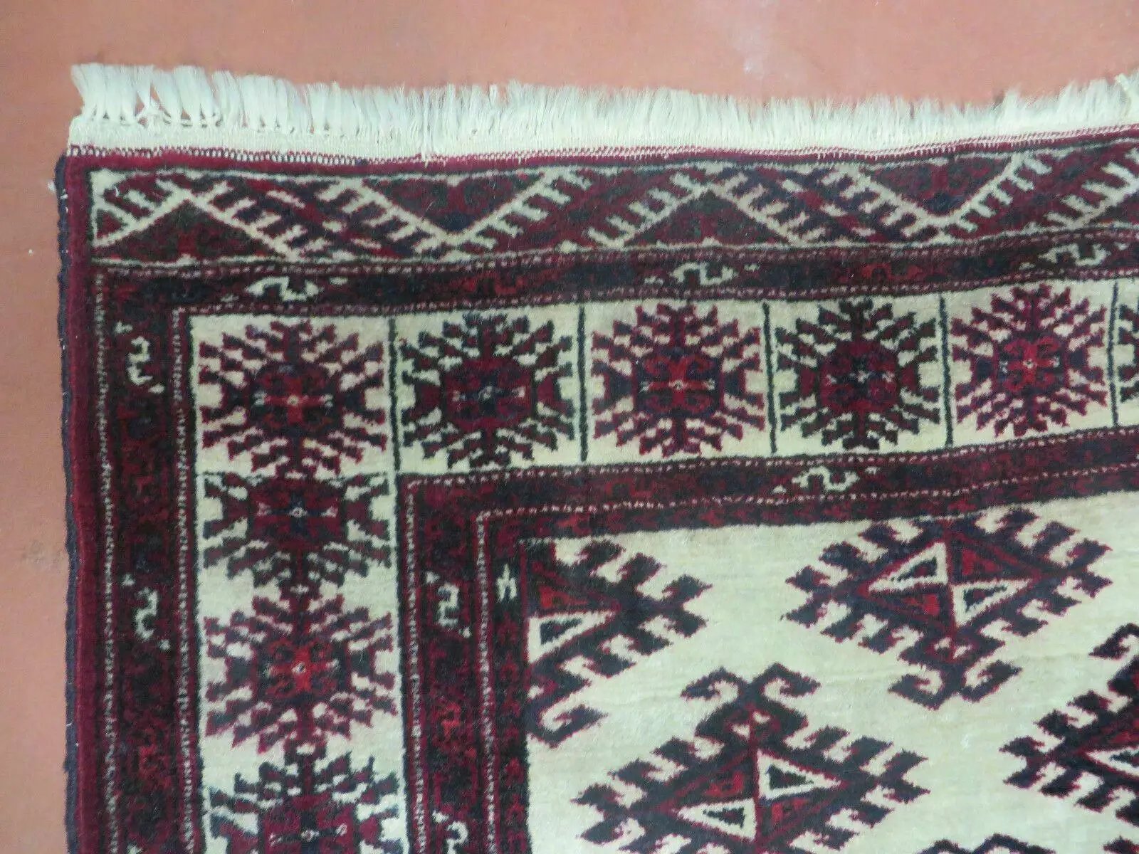 3' X 3' Vintage Handmade Turkoman Bokhara Yamud Wool Rug Nice by Jewel Rugs