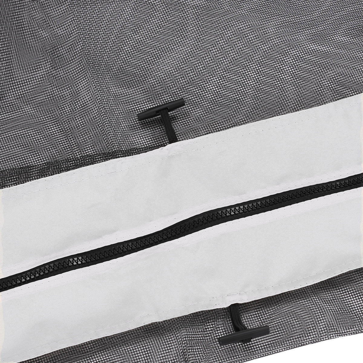 10' x 13' Replacement Mesh Sidewall Netting with Zippers - White, photo 2 of 10