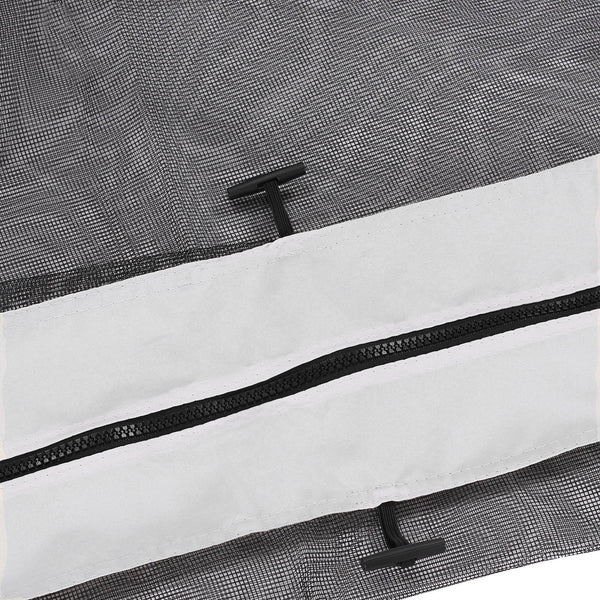 10' x 13' Replacement Mesh Sidewall Netting with Zippers - White, photo 2 of 10
