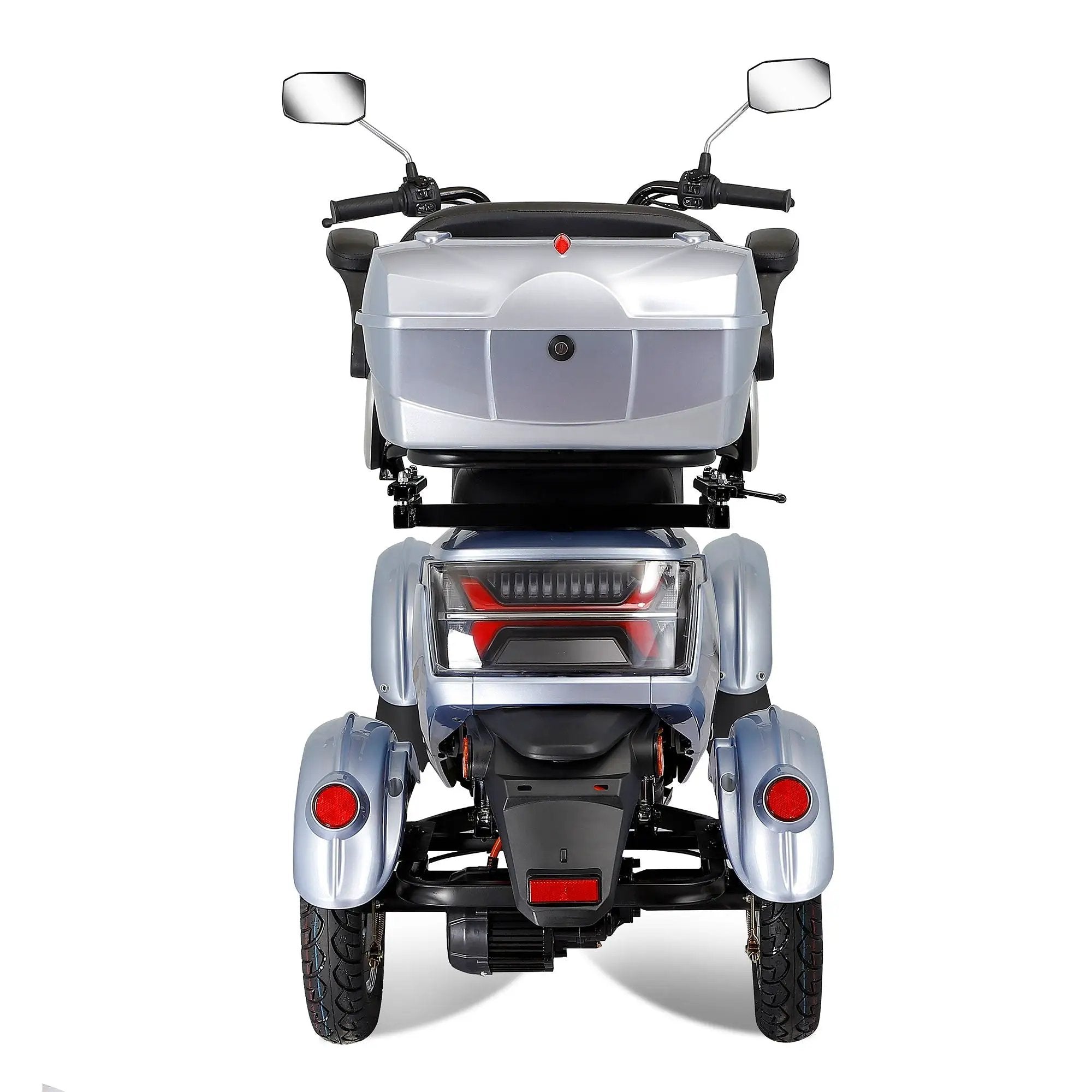 Electric Mobility Scooter With Big Size, High Power - Silver by HouseOfZazla