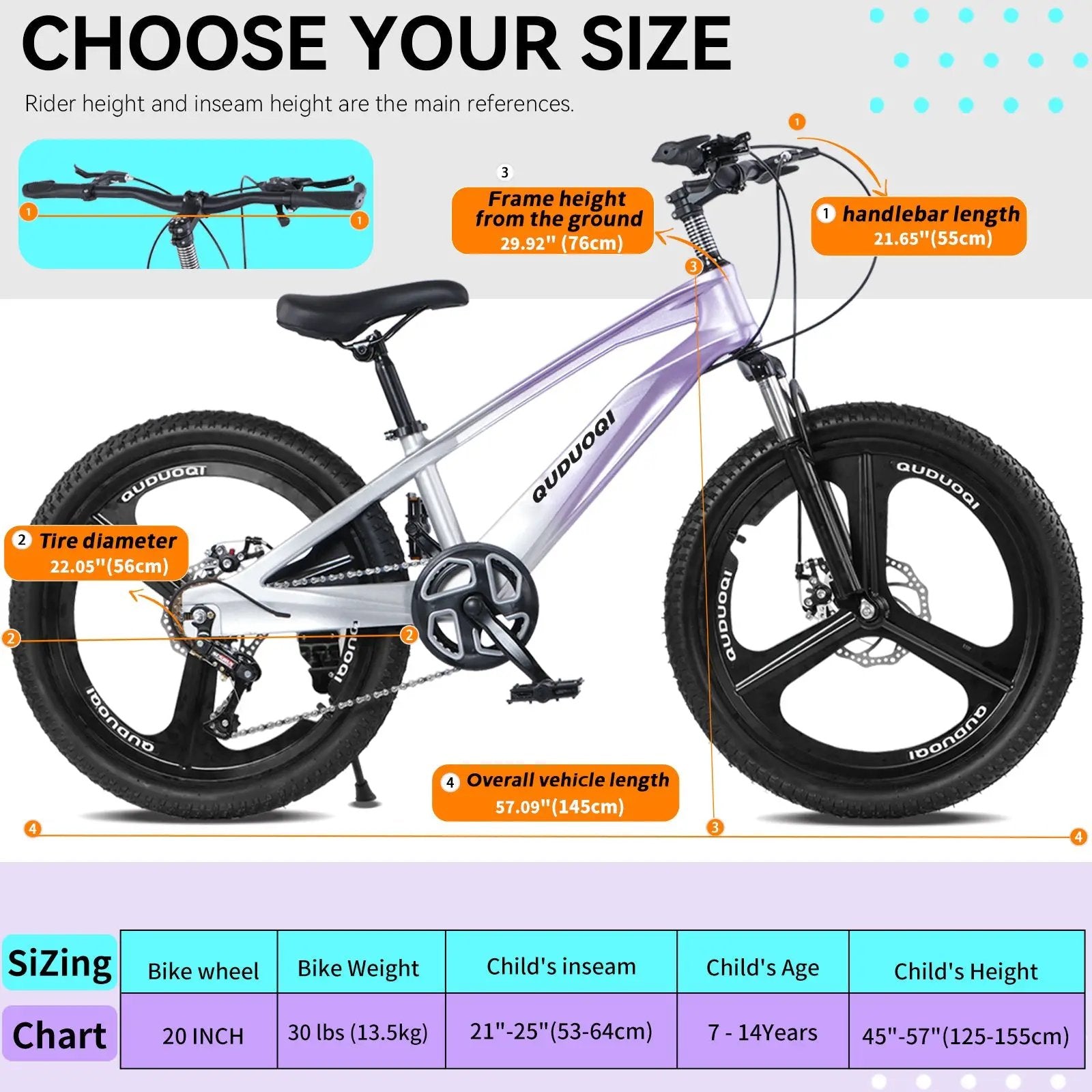 FKZNPJ 20 Inch Kids Mountain Bike by HouseOfZazla