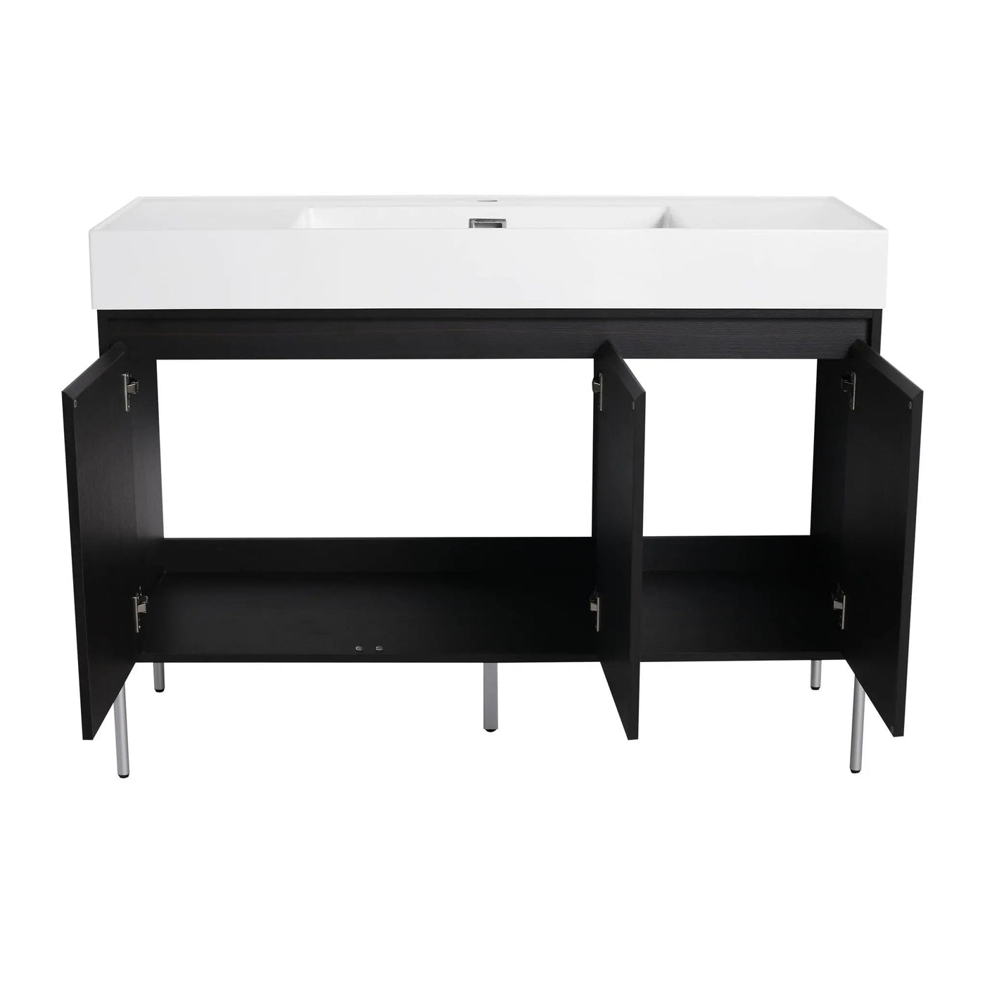 Freestanding Bathroom Vanity With Resin Sink And Storage Cabinet by HouseOfZazla