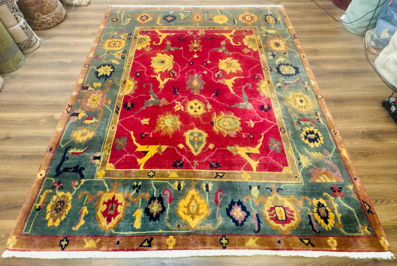 Tufenkian Rug 8x10, Tibetan Room Sized Carpet, Soft Thick Wool Pile by Jewel Rugs