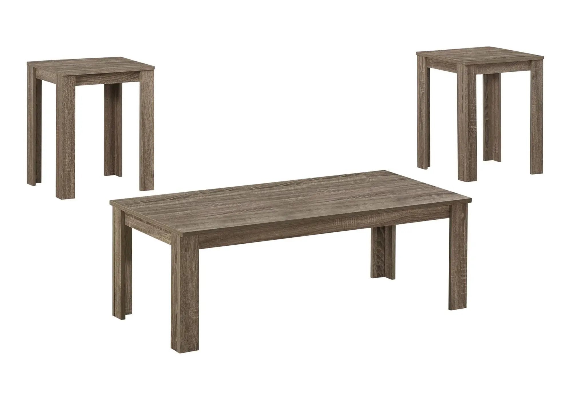 Table Set, Coffee, End, Side, Accent For Living Room Transitional (Set of 3) by HouseOfZazla