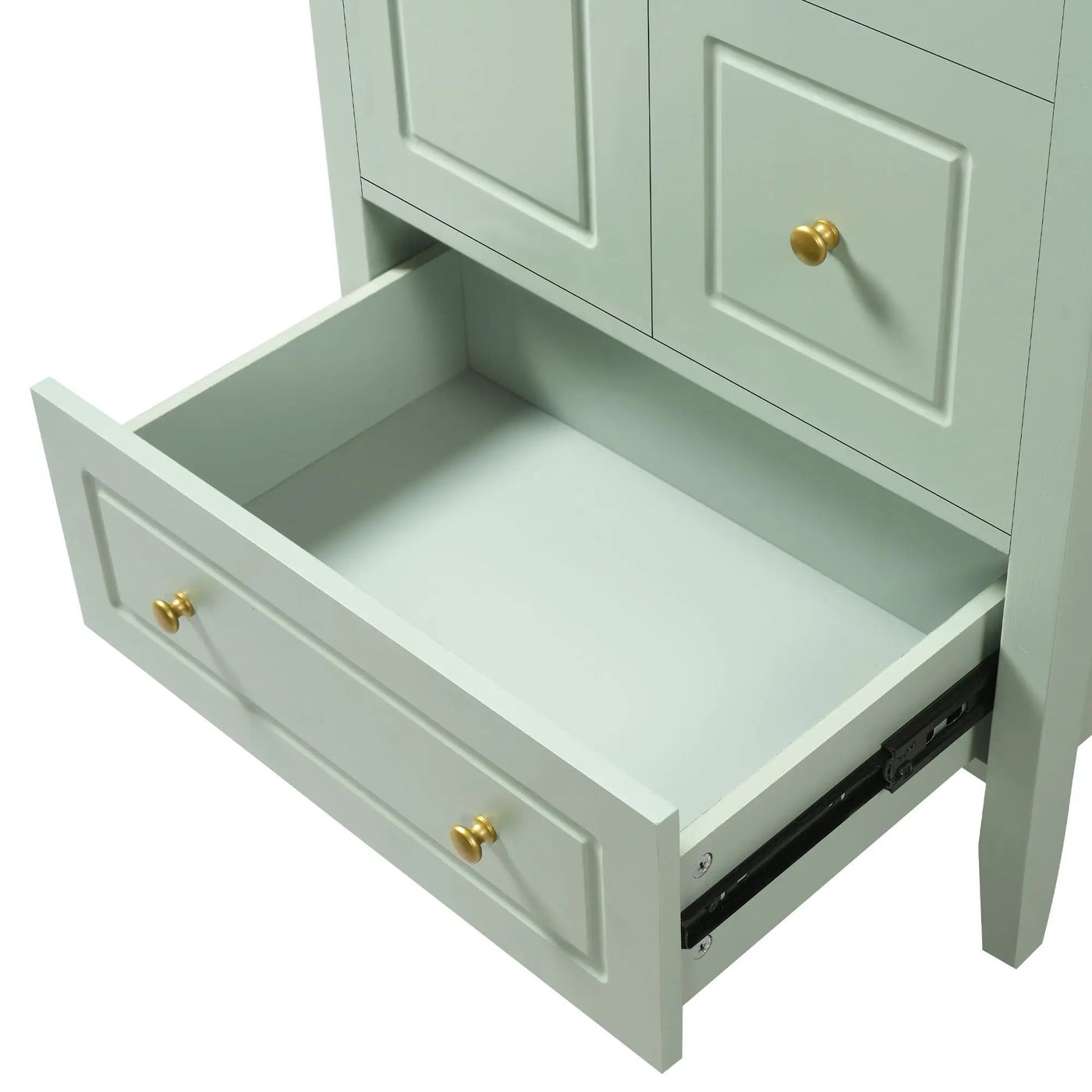 Retro Bathroom Vanity With Sink, Soft Closing Cabinet & Drawers by HouseOfZazla
