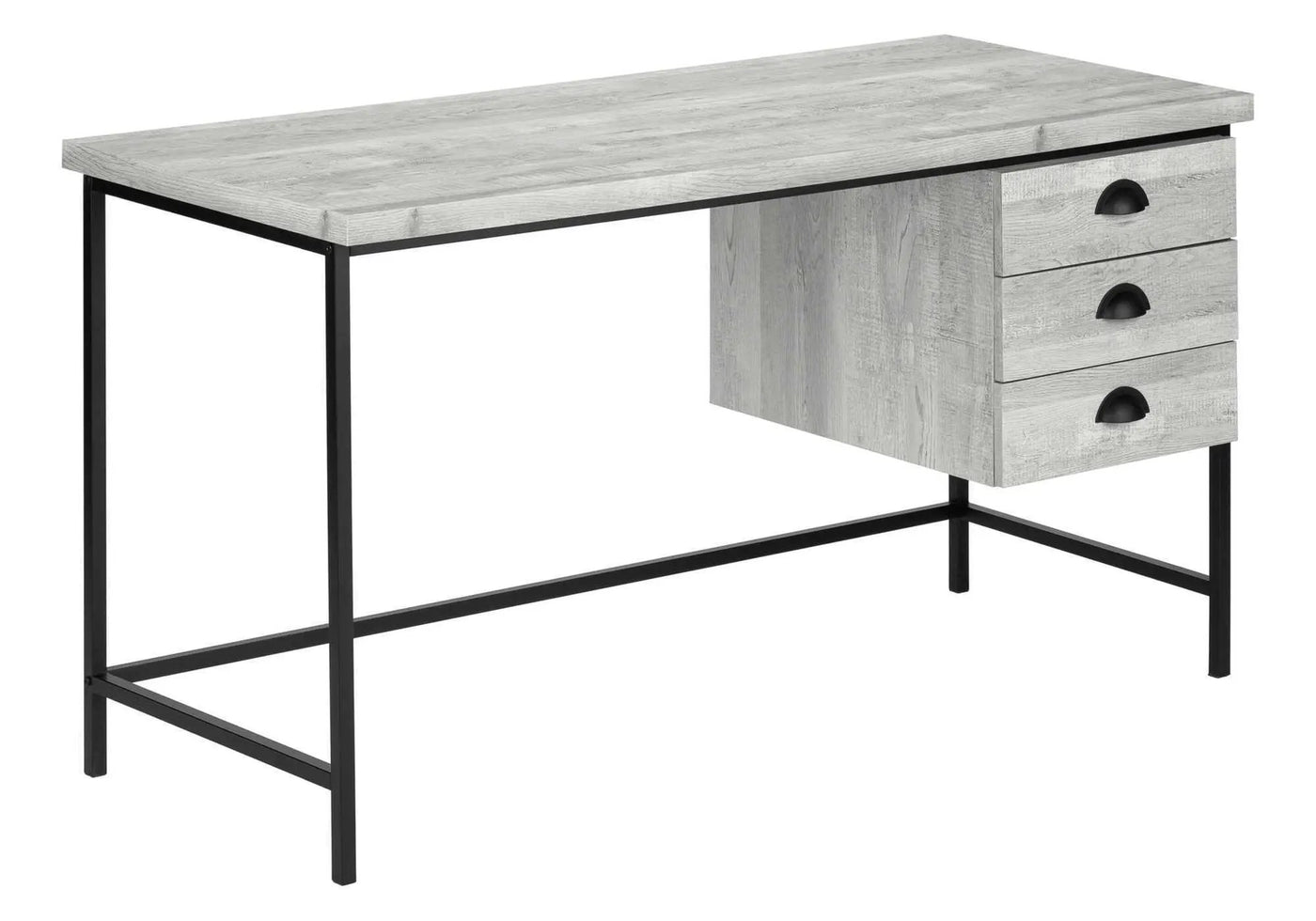 Computer Desk For Home Office, Laptop, 3 Storage Drawers, Contemporary & Modern by HouseOfZazla