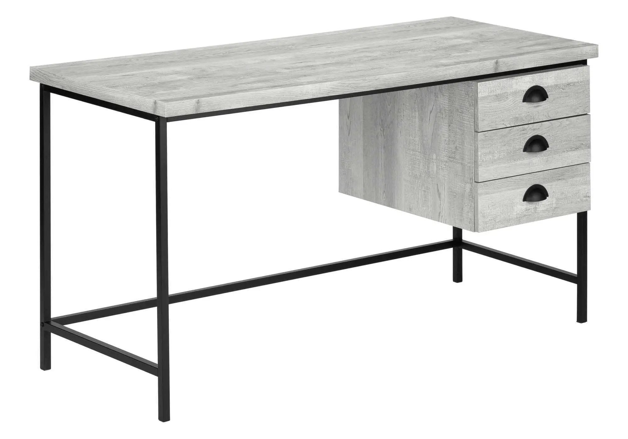 Computer Desk For Home Office, Laptop, 3 Storage Drawers, Contemporary & Modern by HouseOfZazla
