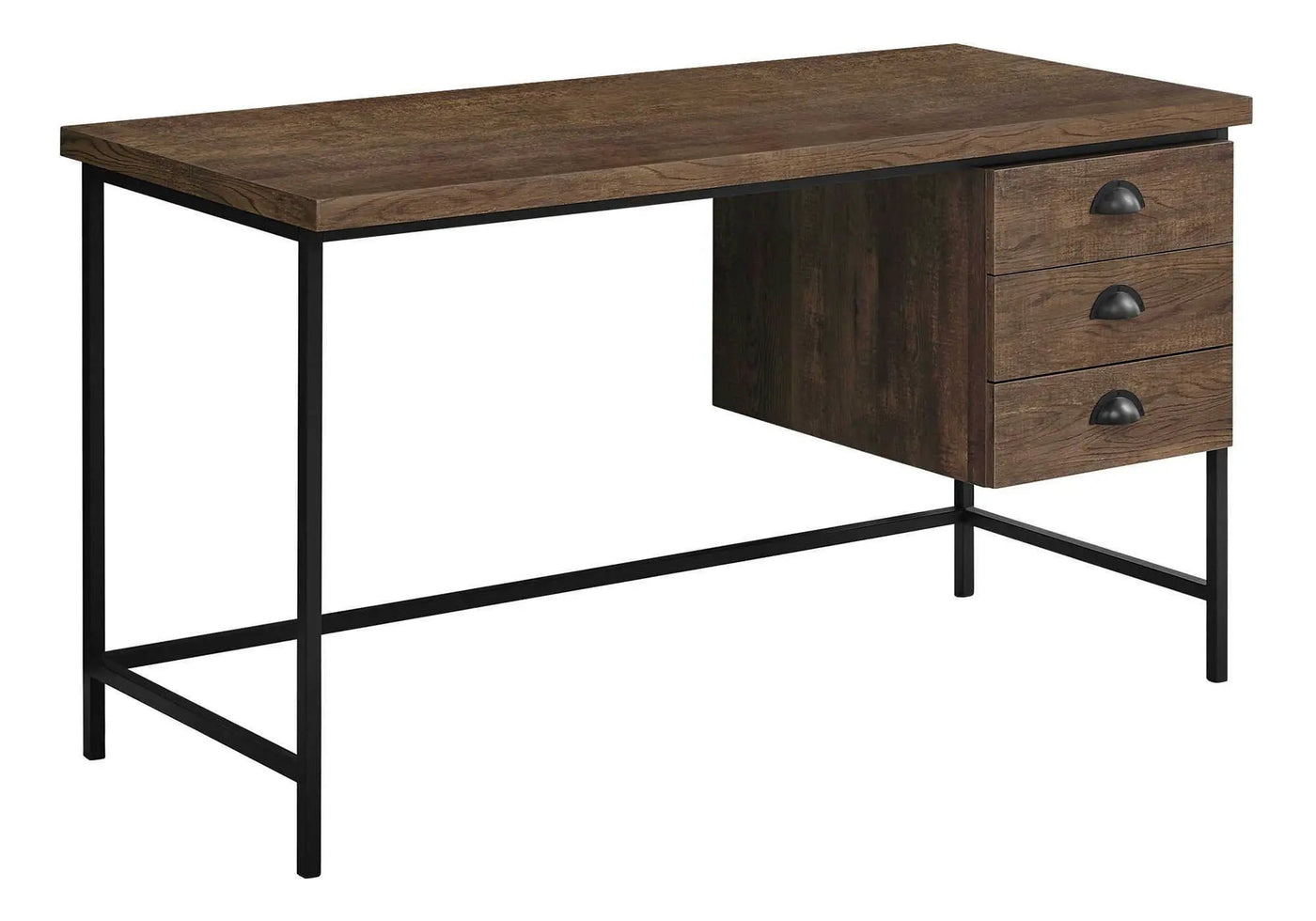 Computer Desk For Home Office, Laptop, 3 Storage Drawers, Contemporary & Modern by HouseOfZazla