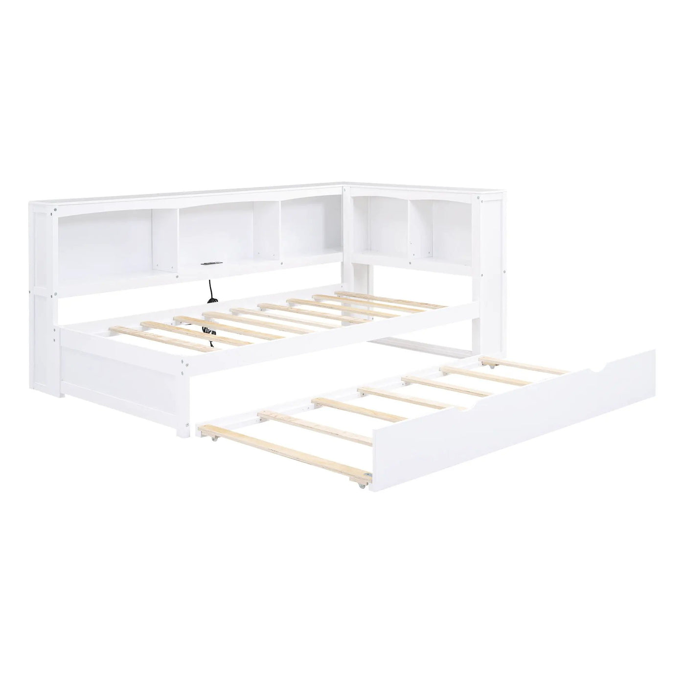 Daybed With Trundle, Storage Cabinets, USB Ports by HouseOfZazla