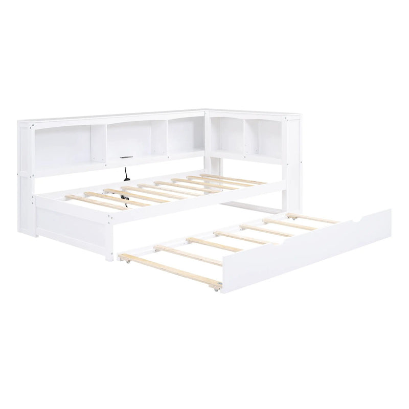 Daybed With Trundle, Storage Cabinets, USB Ports by Unique Piece Furniture