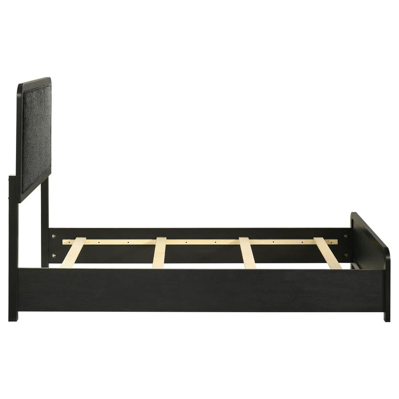 Cavelle 51-inch Upholstered Twin Panel Bed Black by Unique Piece Furniture